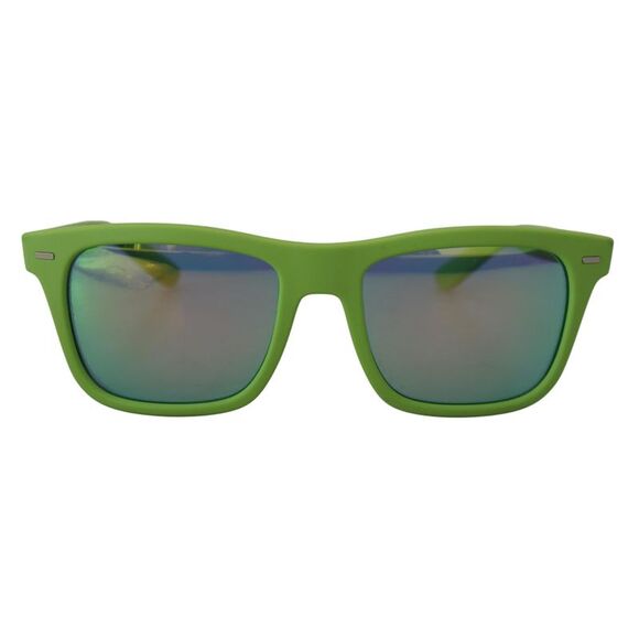 Dolce & Gabbana Green Rubber Full Rim Frame Shades DG6095 Acid Women's